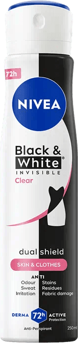 Invisible Black & White Clear